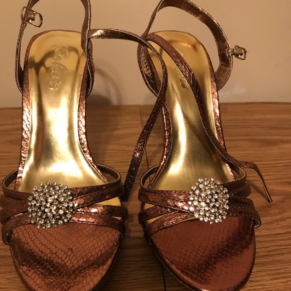 Copper Bronze/ Rose Gold sandals